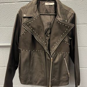 Black pleather Jacket